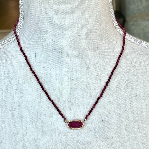 Kendra Scott Jewelry - Like new Kendra Scott beaded Eliana necklace gold berry